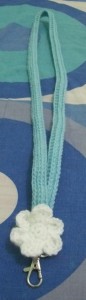 Crochet Flower Lanyard 1